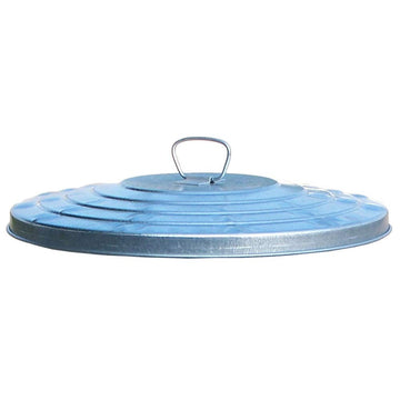 Witt Industries Galvanized Garbage Can Lid by Witt Company – 32 Gallon, 32.0 gallons, Alloy Steel, Silver, Model WHD32L