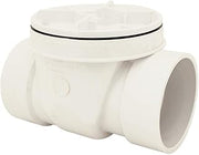 Pack of 4 Canplas 73009 Backwater Valve with 4-Inch PVC, White