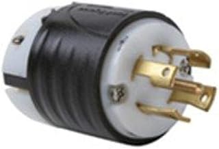 Legrand Pass & Seymour L2230P Turnlok Industrial Spec Grade Locking Plug, 30 Amp 3 Phase 277/480V, NEMA L22-30P, Black/White (1 Count)