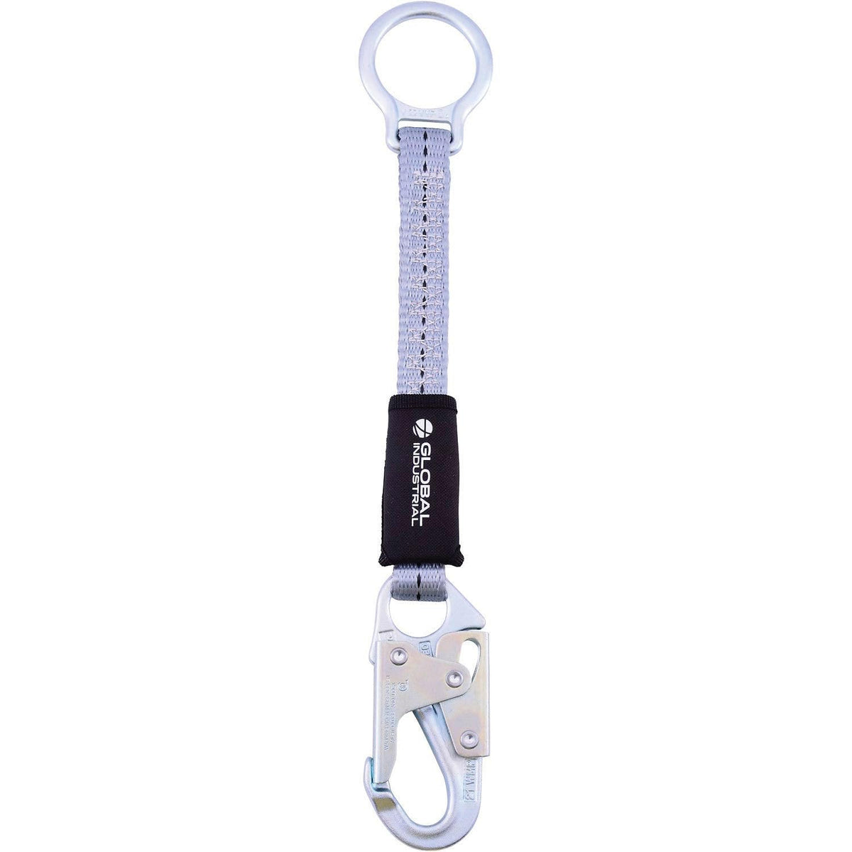 18"L D-Ring Extender by Global Industrial – One Size, Polyester & Plated Alloy Steel, Silver, Model J8366