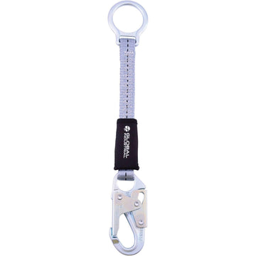 18"L D-Ring Extender by Global Industrial – One Size, Polyester & Plated Alloy Steel, Silver, Model J8366