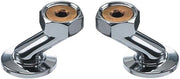 Krowne 21-403L Krowne Royal Series Large Adjustable Supply Inlets, (2) Pieces, 2" Total Range, 1/2" NPT Female Inlet, Adjustable Centers, Low Lead Compliant (Interchangeable with Most Brands)‍​