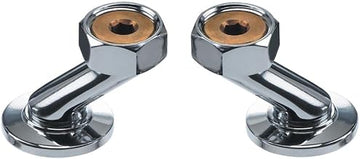 Krowne 21-403L Krowne Royal Series Large Adjustable Supply Inlets, (2) Pieces, 2" Total Range, 1/2" NPT Female Inlet, Adjustable Centers, Low Lead Compliant (Interchangeable with Most Brands)‍​