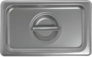 HUBERT Allied Buying Corp CSTC-1400 Fourth-Size Steam Table Pan Solid Cover 24 Gauge Stainless Steel Steamtable Pans