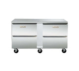Dealer's Choice Compact Undercounter Two Section Refrigerator 60" Wide with (4) Drawers & (15) 1/6 Size Pan Capacity by Traulsen – 60.0 inches, Model UHT60-DD