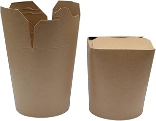 PacknWood 210ASWOK323 32 oz Kraft Take Out Container - 500 Piece