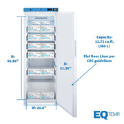 EQTemp White / Right Hand Door / 12.71 cubic_feet Lab Refrigerators