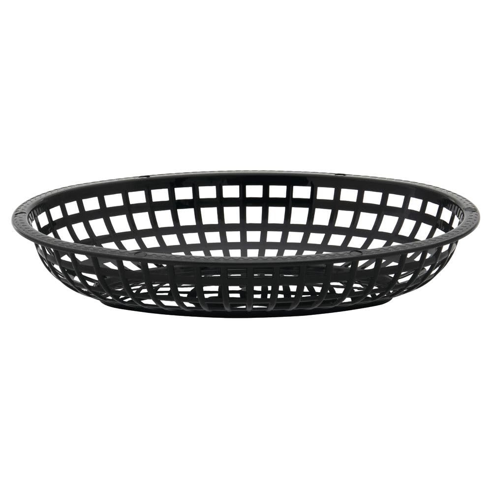 Black Plastic Fast Food Basket by HUBERT – Plastic, Black