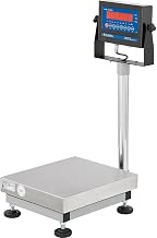 NTEP Bench Scale with LED Display by Global Industrial – Steel Frame/Stainless Steel Pan, Silver, Model OP-915-1214-100 LED-PL