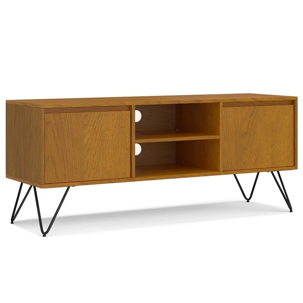 SIMPLIHOME Oak Veneer / 60 inch / TV Stand Television Stands & Entertainment Centers