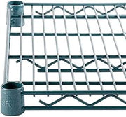 KPS Commercial Green Epoxy Coated Wire Shelving 14 x 48 (4 Shelves) - NSF