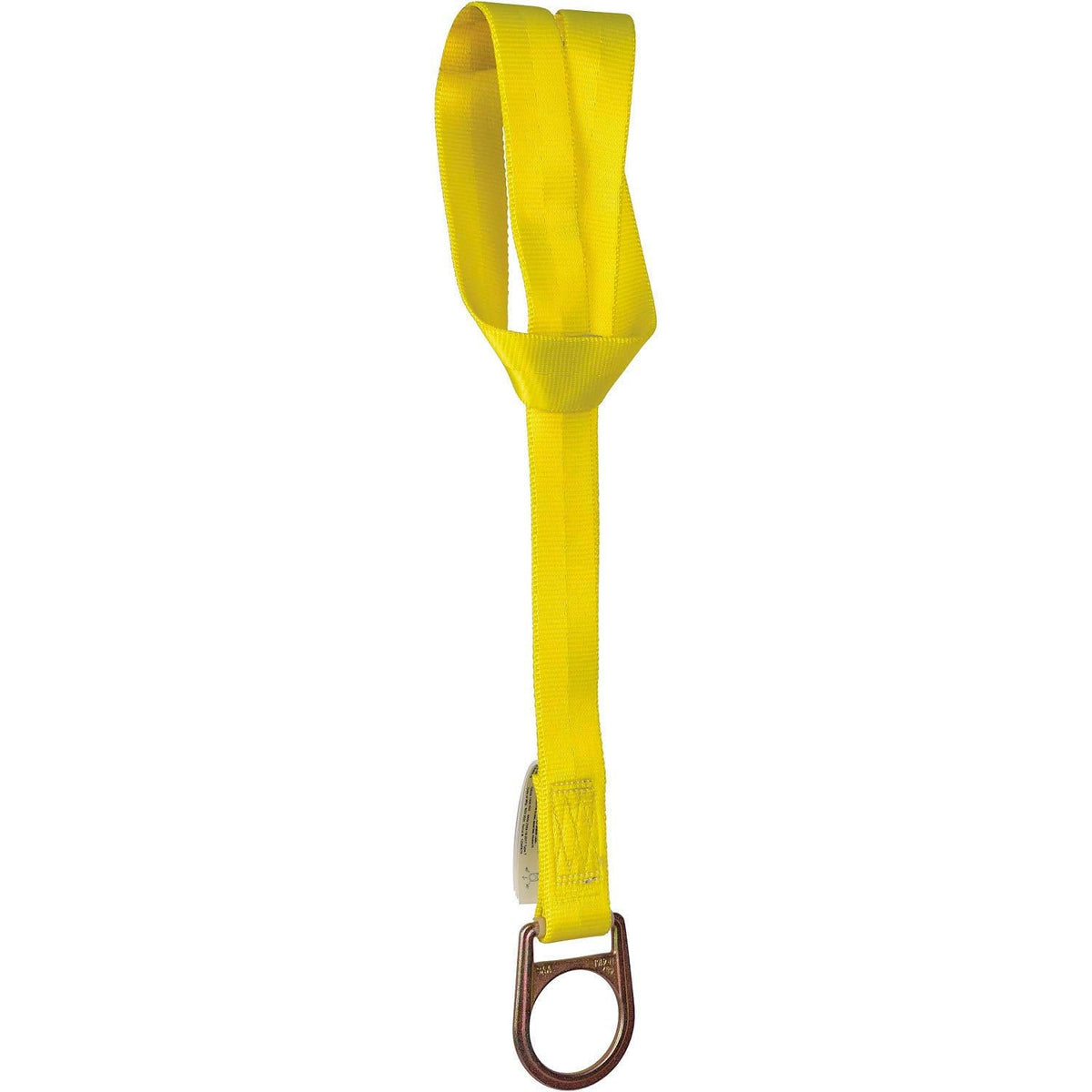 Choker Sling Anchor by Global Industrial – One Size, Polyester & Plated Alloy Steel, Yellow, Model J7236