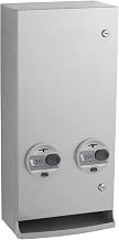 Bobrick B-2706 25 Napkin-Tampon Dispenser, Surface-Mounted, Stainless Steel
