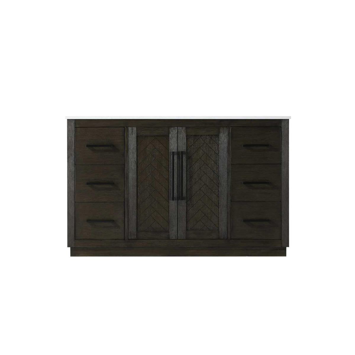 Elegant Kitchen and Bath 54" Single Bathroom Vanity in Chocolate Oak by Elegant Lighting – Wood, Chocolate Oak, Model 5607839