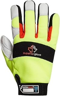 Superior Glove Leather Gloves,White,Glove Size M,PR