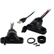 Pass Through Flush Mount USB Socket - Retail Pack () by Install Bay – Multicolor, Model IBR78
