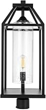 Elegant Lighting Zora 26" Outdoor Post Light in Black