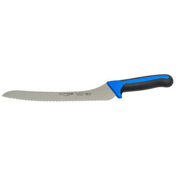 9" Blue Offset Steel Bread Knife by Winco – 9", Stainless Steel, Standard, Model KSTK-92