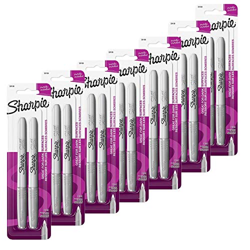 Sharpie 1 Count (Pack of 7) / Permanent,Fine / Silver Permanent Markers