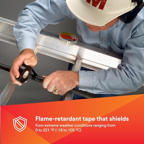 3M 1 in x 108 ft / 1 / Black Electrical Tape