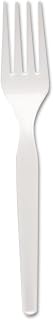 Dixie 6.104" Medium-Weight Polystyrene Plastic Fork by GP PRO (Georgia-Pacific), White, FM217, (Case of 1,000), 1 box of 1003