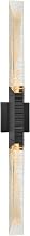 CWI Lighting Petra Integrated LED 36in Sand Black Indoor-Outdoor Wall Light with Handcrafted Glass for Bedroom, Living Room, Front Porch