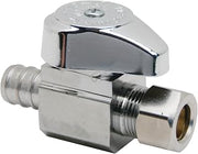 BrassCraft G2BRPX14X C 1/2-Inch Nom Crimp Barb by 3/8-Inch OD Comp Straight Stop Lead-Free, Chrome