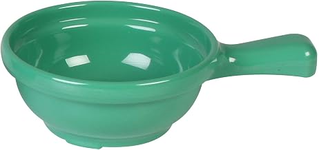 Thunder Group Color green melamine dinnerware collection 10 oz, 4 1/4" x 6 3/4" x 2", soup bowl w/handle, comes in dozen