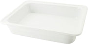 CAC China Food Pans Bright White Porcelain 1/2 GN Pan, 12-3/4 by 10-3/8 by 2-1/2-Inch, 6-Pack