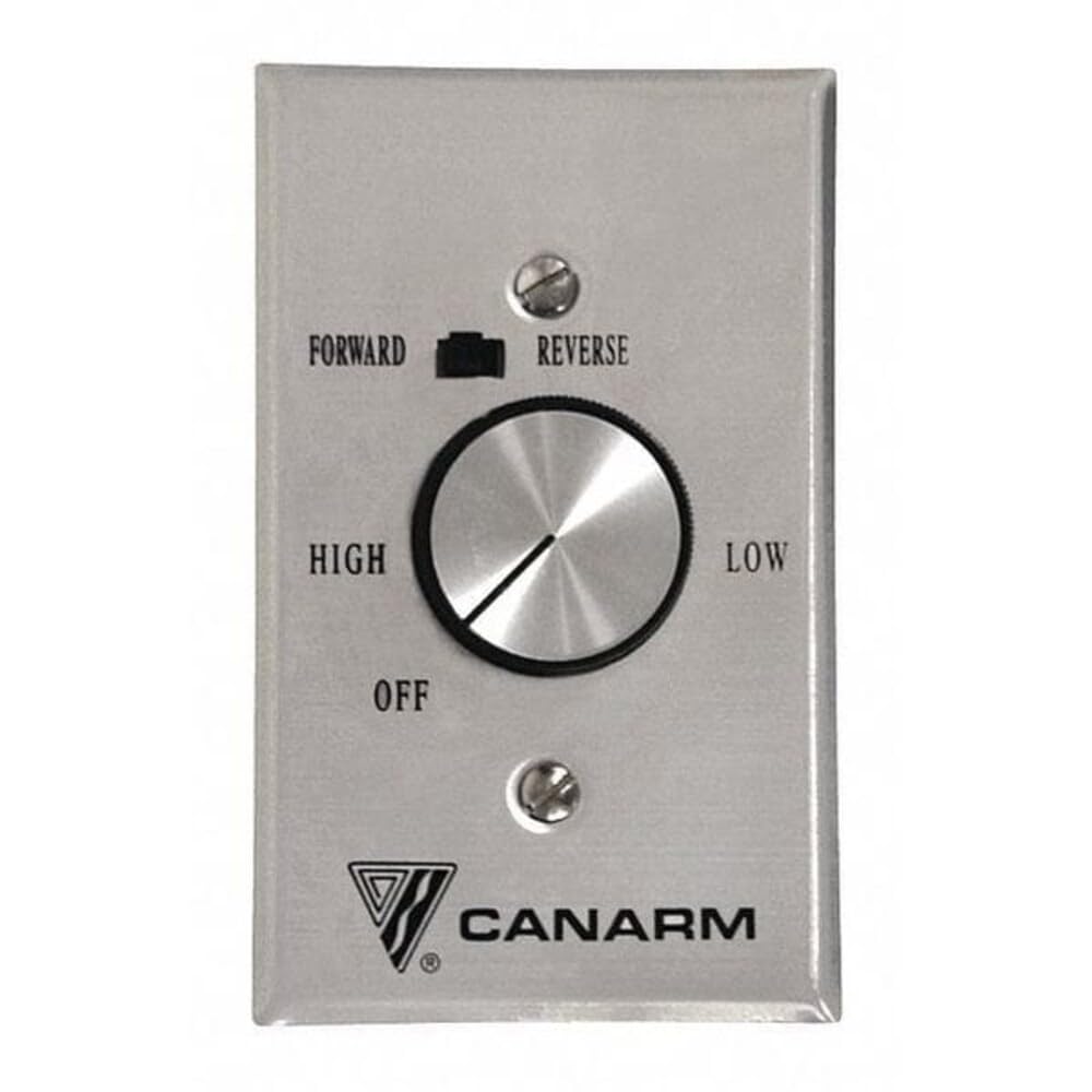 Speed Control for Use With Canarm Industrial Ceiling Fans – 4.75"L x 3"W x 2"H, Aluminum, Multicolor, Model FRMC5