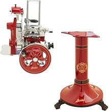Berkel Volano B2 Flywheel Slicer w/Pedestal, Red, Made in Italy