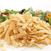 Fresh Gourmet Wonton Strips / Authentic / 16 Ounce (Pack of 1) Salad Toppings