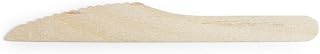 Vegware Plant-Based Compostable 6.5in Wooden Knife (Case of 1000)