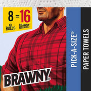 Brawny White / 8 Count (Pack of 1) / 1 Paper Towels