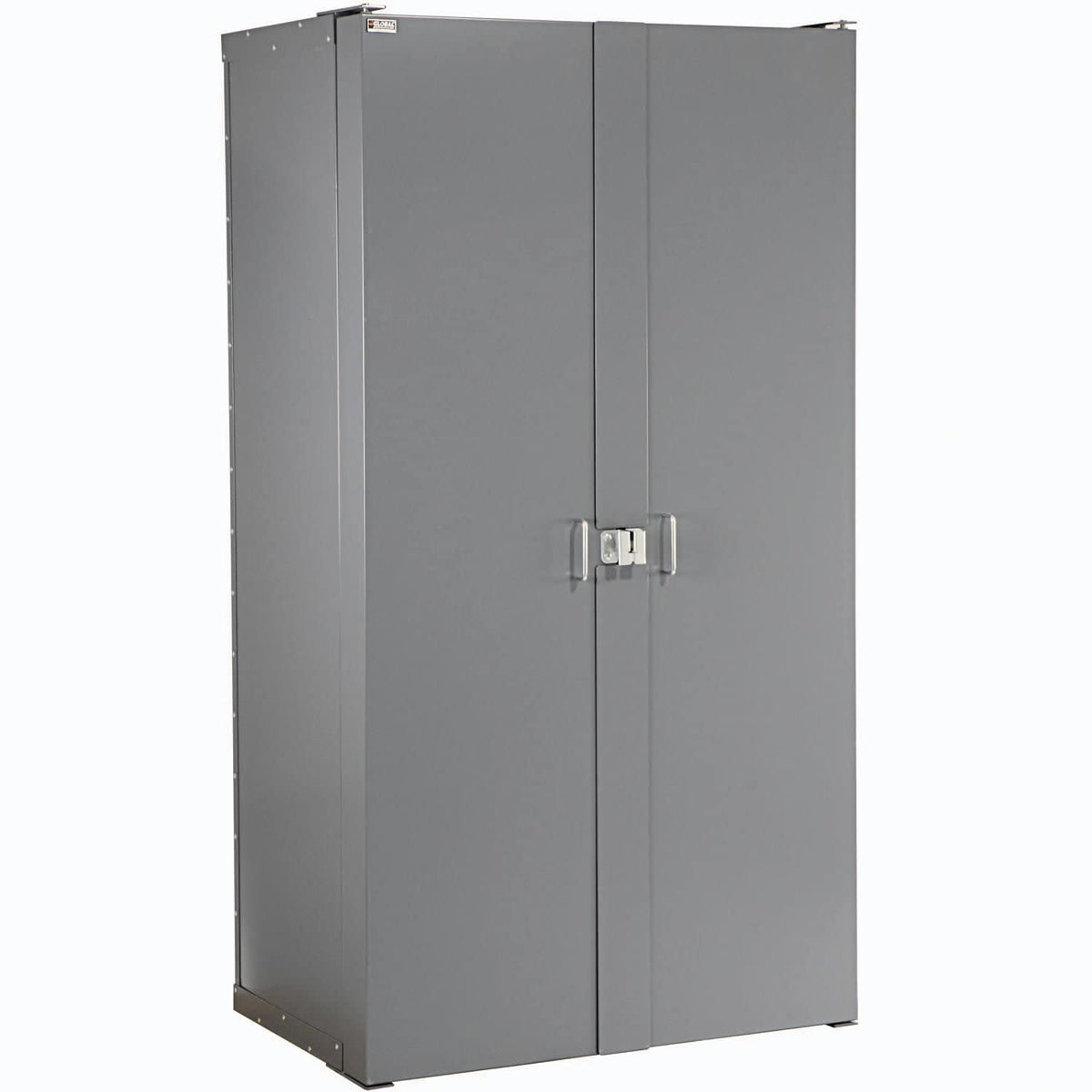 Deep Door Bin Cabinet by Global Industrial – 38 inches (W) x 24 inches (D) x 72 inches (H), 16 Gauge Steel, Grey, Model 662132BL