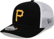 New Era Pittsburgh Pirates Trucker 9Seventy Snapback Adjustable Hat Black