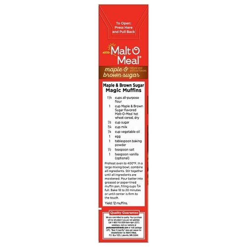 Maple And Brown Sugar - Hot Cereals by Malt-O-Meal – 28 Ounce (Pack of 12), Pack of 12