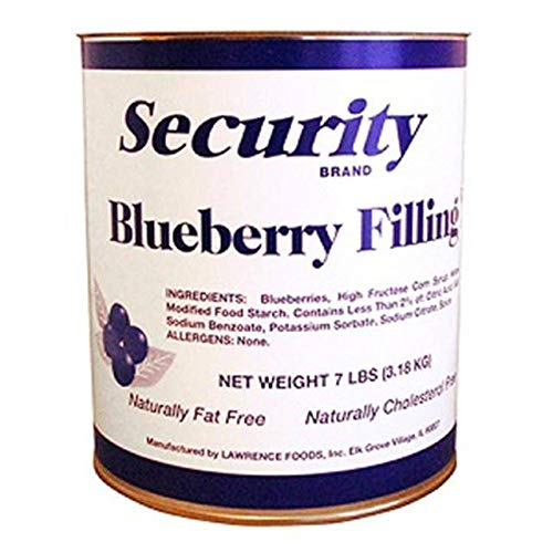 Security Blueberry Filling 6 no.10 Can by Lawrence Foods – Pack of 6