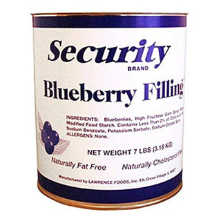 Security Blueberry Filling 6 no.10 Can by Lawrence Foods – Pack of 6