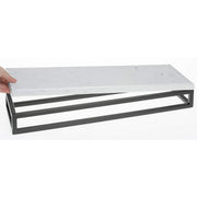 Black Display Riser with Marble Top - 3 1/5" H by HUBERT – Melamine, Black, Model 33037+34778