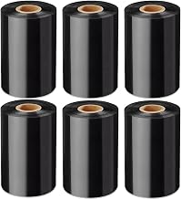 Labelmaster Wax Ribbon Thermal Transfer Printing, 6 Rolls, 4.33" x 1181', Plug and Play Formulation, Anti-Static, Compatible with Datamax Printers, Made in The USA