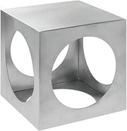 HUBERT Metal Display Riser Square Laser-Cut Stainless Steel Metal Riser - 8" Square