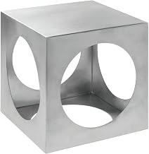 HUBERT Metal Display Riser Square Laser-Cut Stainless Steel Metal Riser - 8" Square