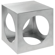 Metal Display Riser Square Laser-Cut Stainless Steel Metal Riser - 8" Square by HUBERT – Stainless Steel, Silver, Model SMR08