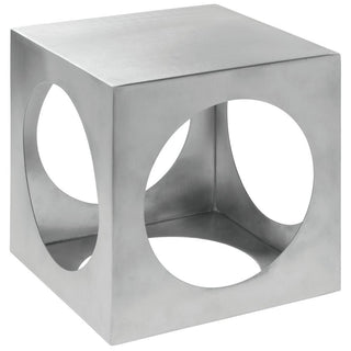 Metal Display Riser Square Laser-Cut Stainless Steel Metal Riser - 8" Square by HUBERT – Stainless Steel, Silver, Model SMR08