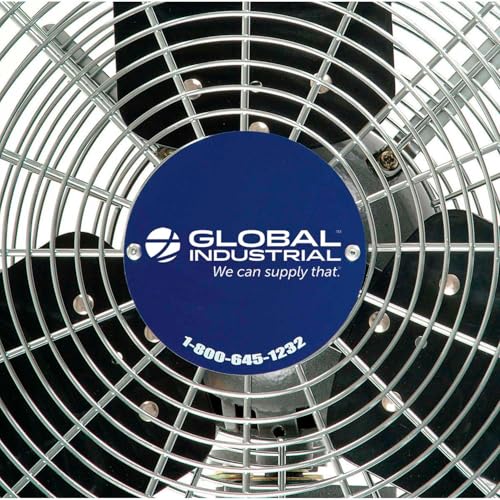 Global Industrial Black / 42"L x 33"W x 7"H / Industrial Wall-Mounted Fans