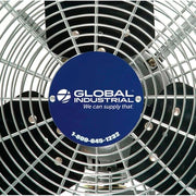 Global Industrial Black/Gray/Silver / 42"L x 33"W x 7"H / Industrial Wall-Mounted Fans