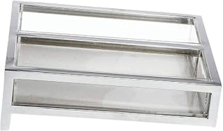 HUBERT Cerve Collection Chrome Oatmeal Packet Holder - 11 1/16"L x 9 1/8"W x 3 1/2"H