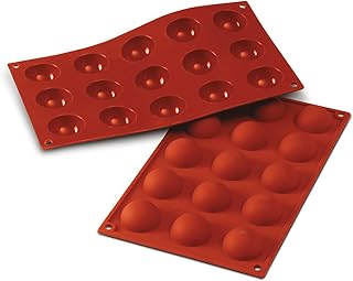 Silikomart Siliconflex Half-Sphere Mold, 1.57 Inch Diameter x 0.78 Inch High