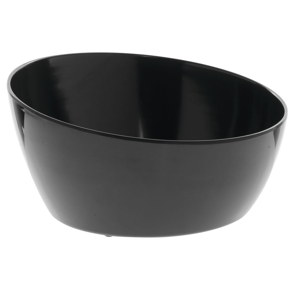 Serving Bowl Black Melamine Plastic - 10 1/2"Dia x 5 1/2"H by HUBERT – Melamine, Black, Model H0123-BLACK